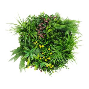 Slimline Artificial Green Wall Disc Art Country Fern