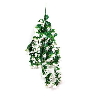 Artificial Hanging White Bougainvillea